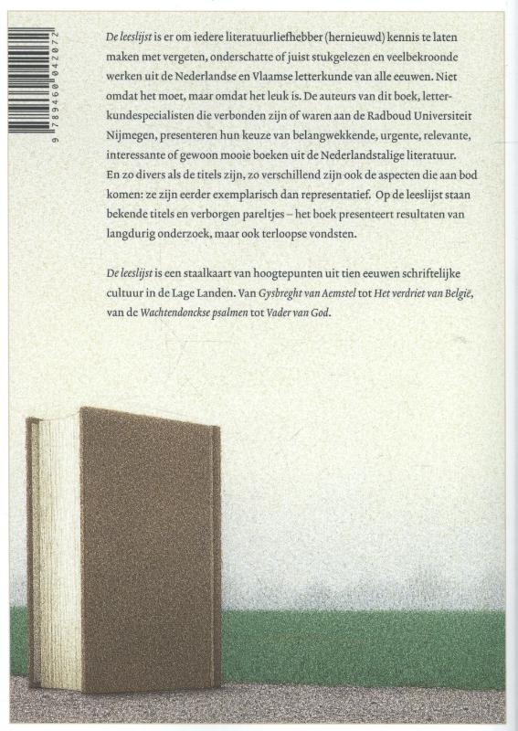 De leeslijst De leeslijst achterkant