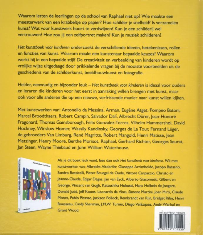 Het kunstboek voor kinderen / Geel Het kunstboek voor kinderen / Geel achterkant