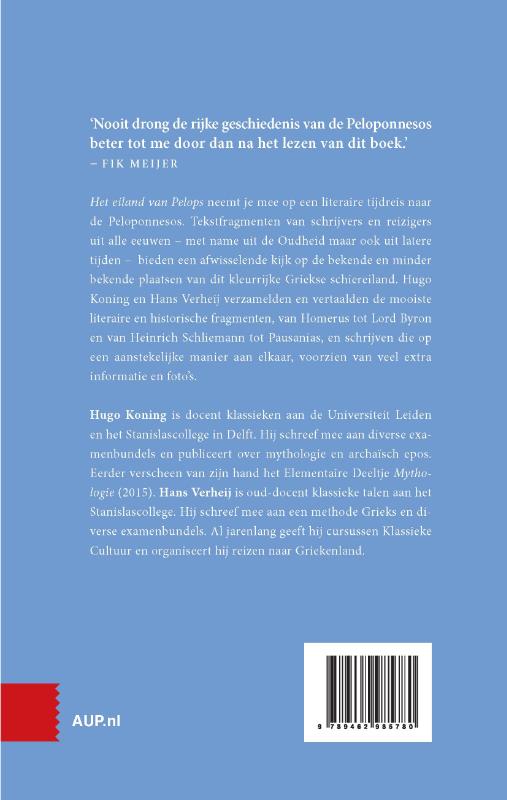 Het eiland van Pelops achterkant