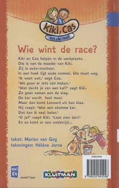 Wie wint de race? / Kiki, Cas en de rest Wie wint de race? / Kiki, Cas en de rest achterkant