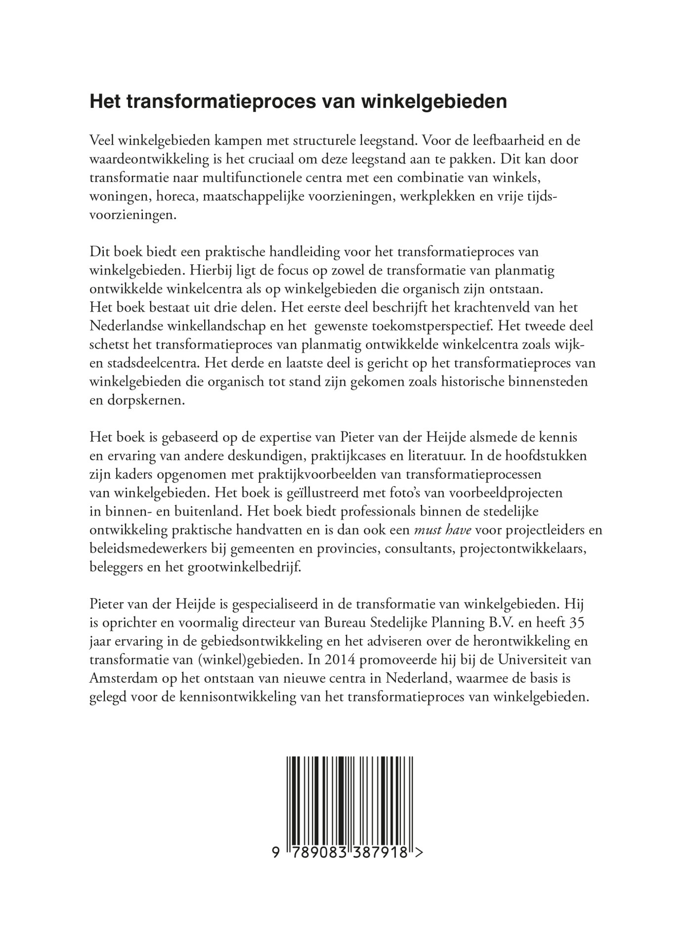 Het transformatieproces van winkelgebieden achterkant
