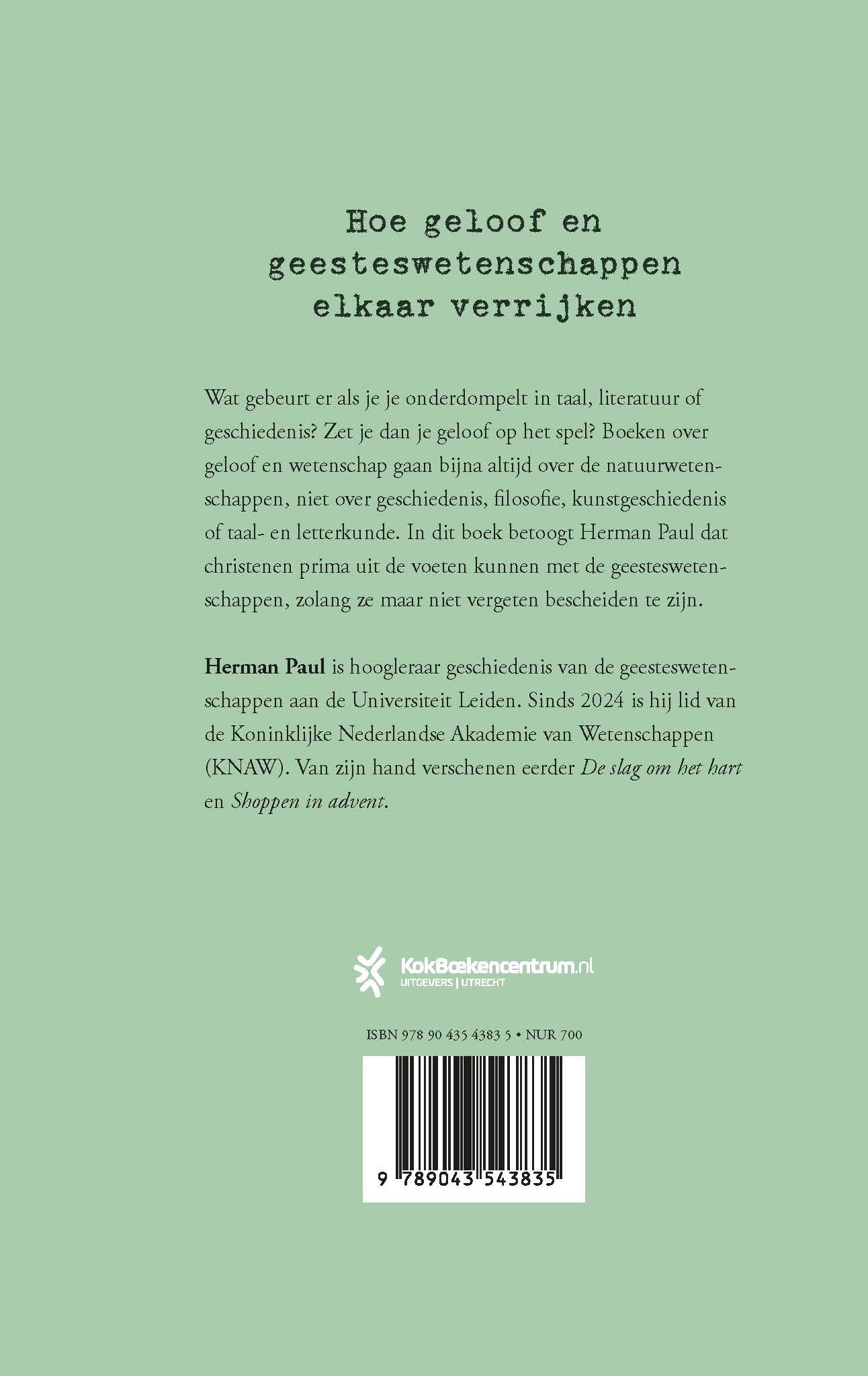 Een oefening in bescheidenheid achterkant