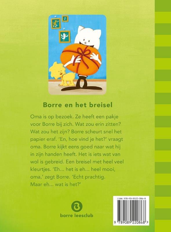 Borre en het breisel / De Gestreepte Boekjes achterkant