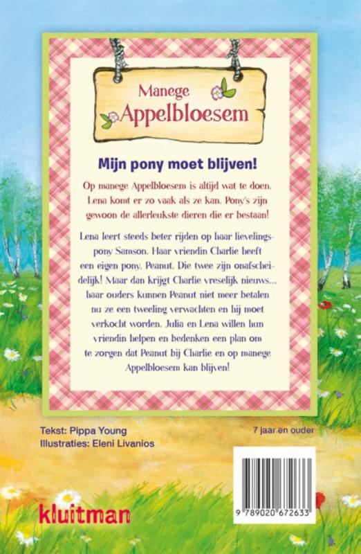 Mijn pony moet blijven / Manege Appelbloesem achterkant