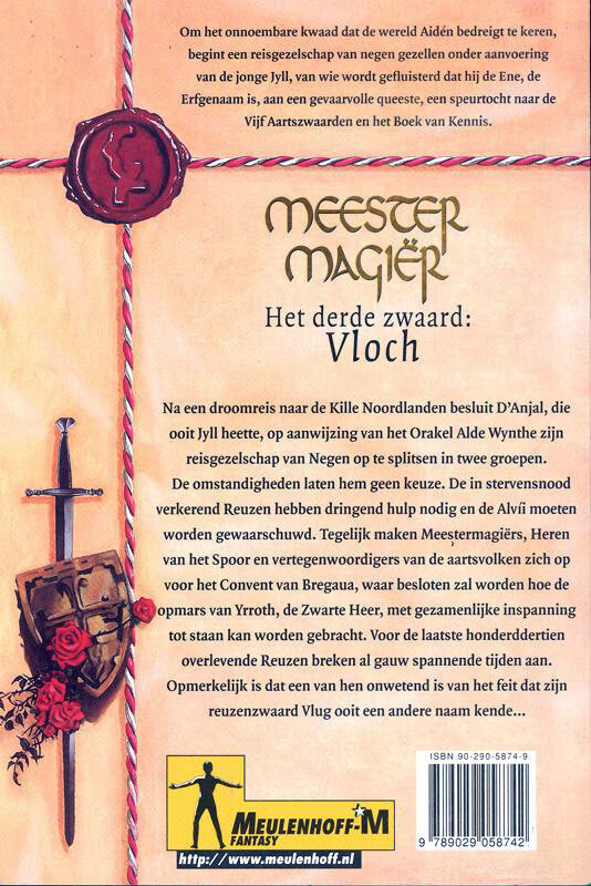 Het derde zwaard: Vloch / Meestermagiër / 3 achterkant