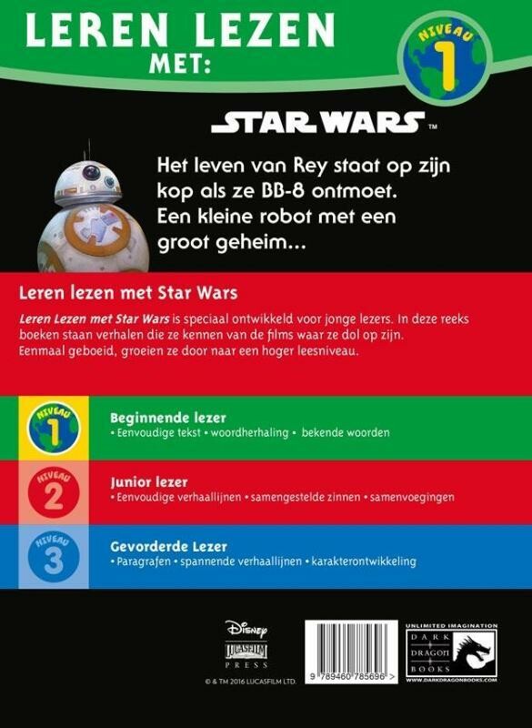 Leren lezen met Star Wars / 1 Rey en bb-8 / Star Wars achterkant