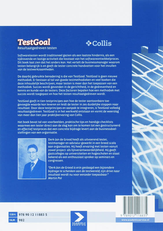 TestGoal achterkant