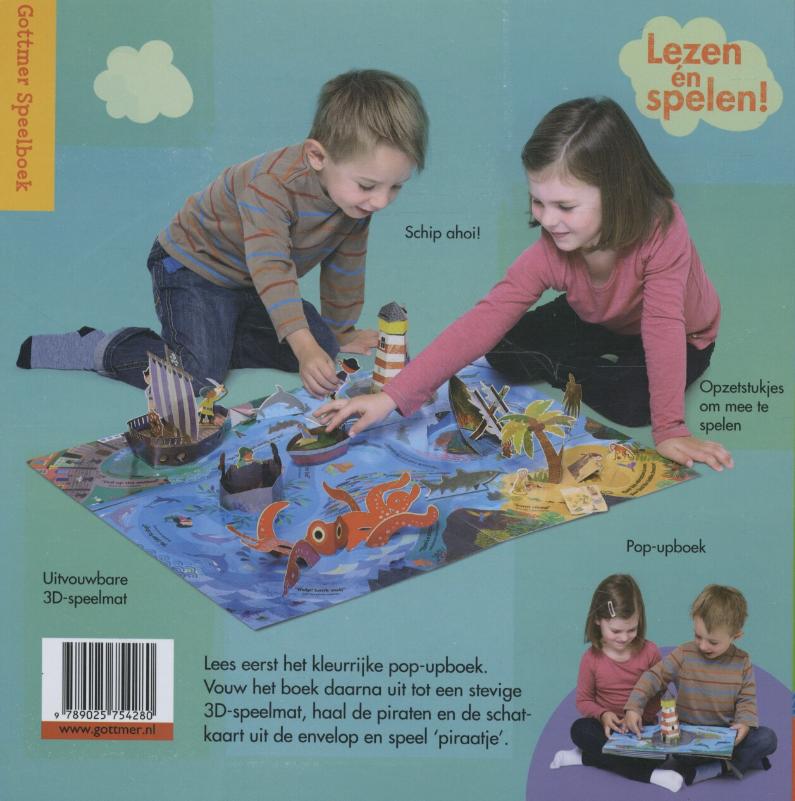 Piraten speelboek achterkant