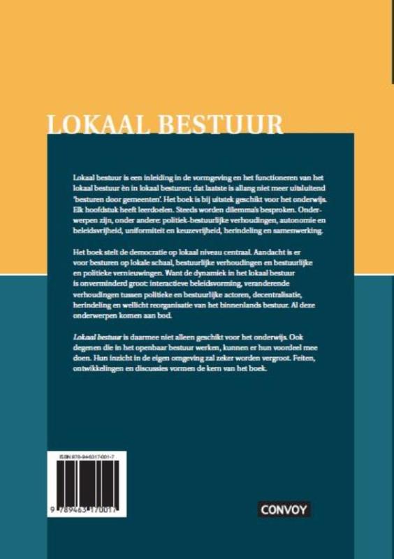 Lokaal bestuur Lokaal bestuur achterkant