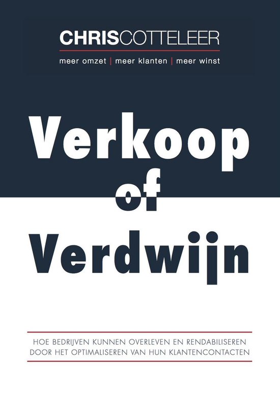 Chris Cotteleer Verkoop Of Verdwijn