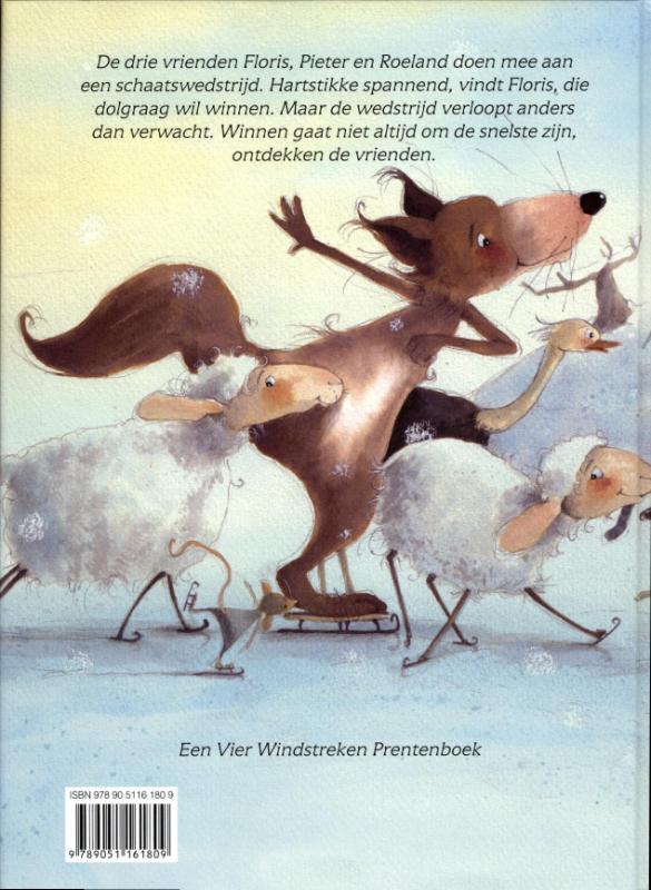 De Grote Schaatswedstrijd achterkant