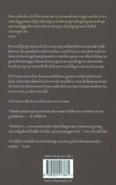 Oscar en oma Rozerood / Cyclus van het onzichtbare / 3 achterkant
