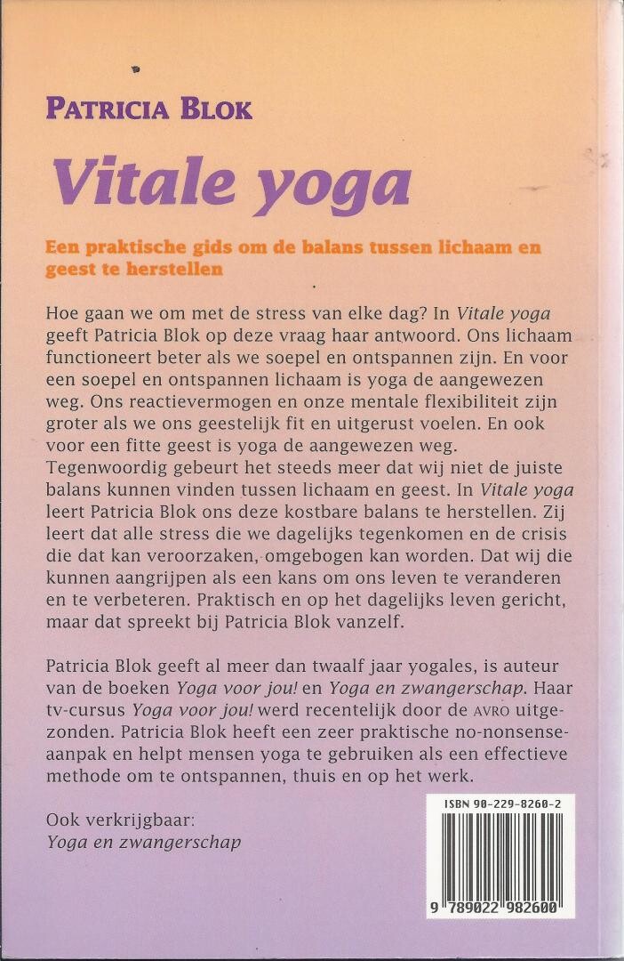 VITALE YOGA achterkant