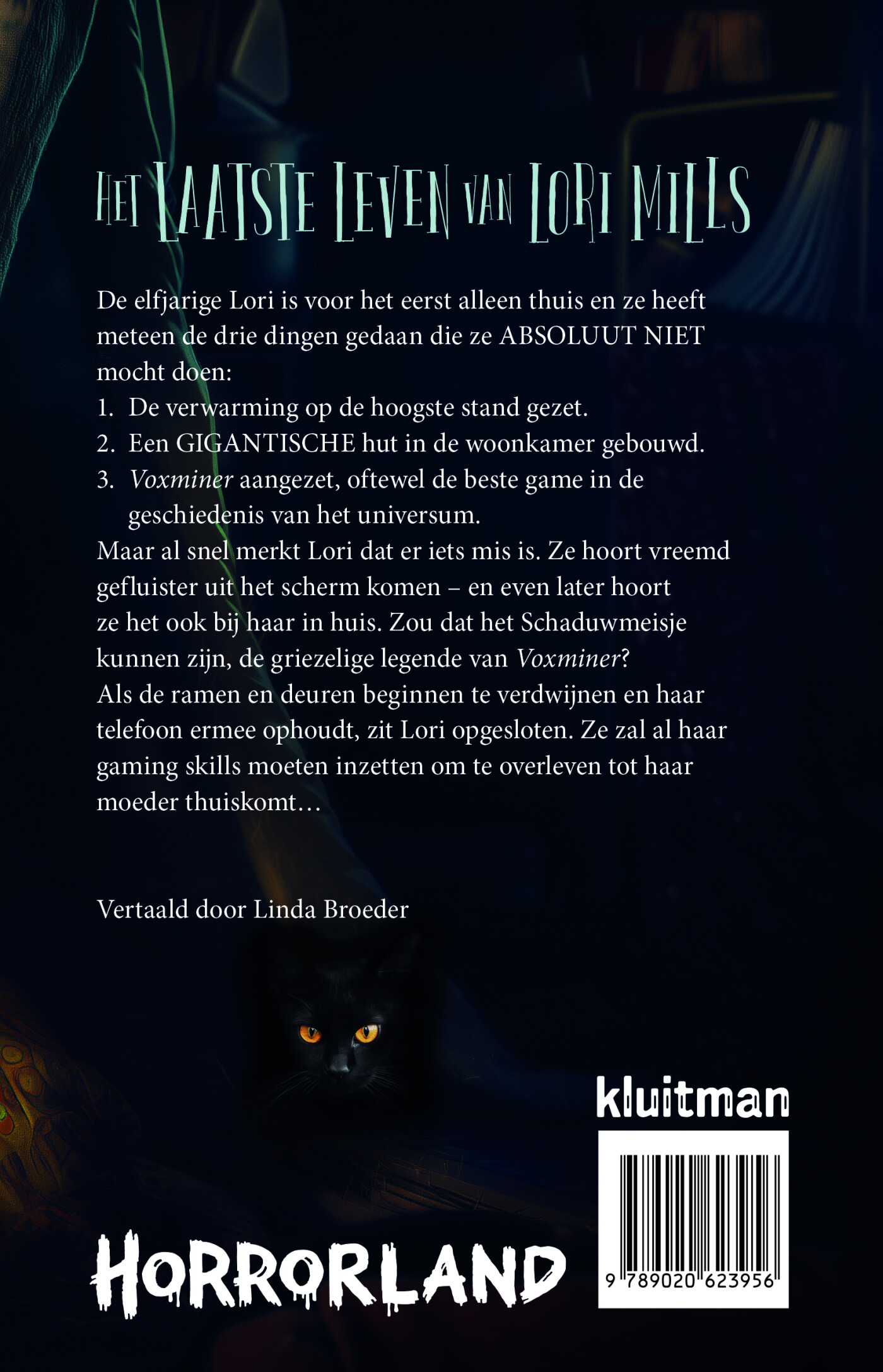 Het laatste leven van Lori Mills / Horrorland achterkant