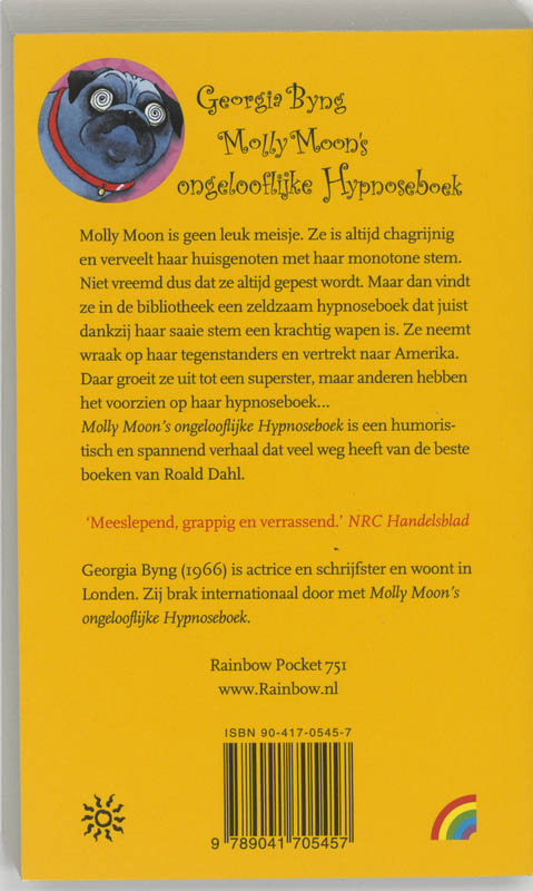 Molly Moon's ongelooflijke Hypnoseboek / Rainbow pocketboeken / 751 achterkant