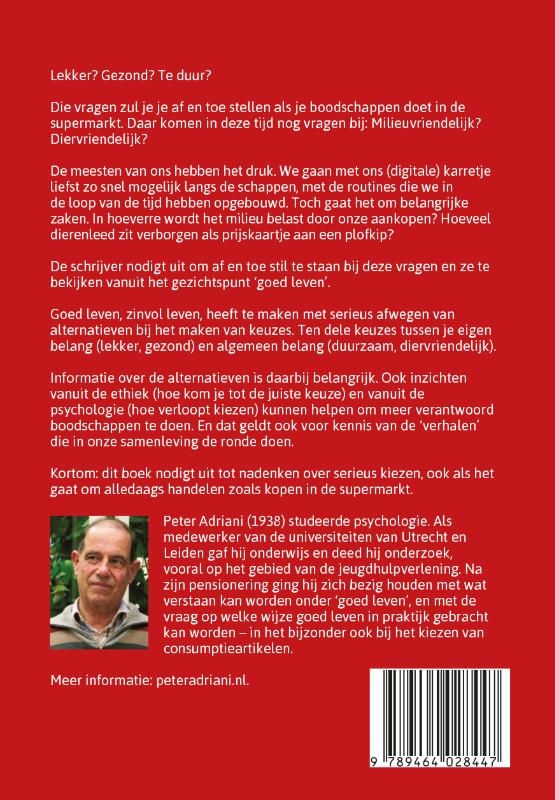 Afwegen in de supermarkt achterkant