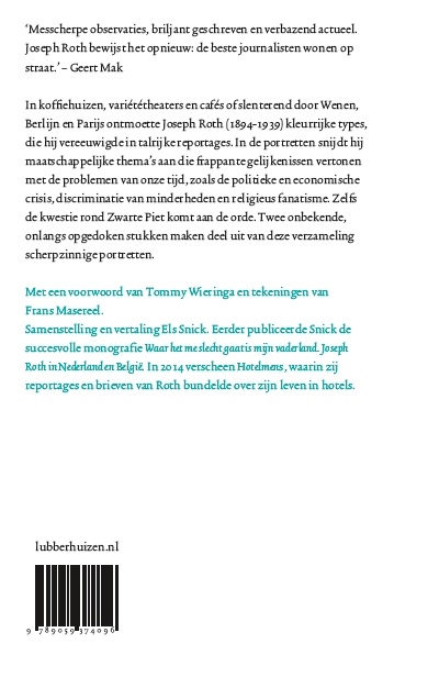 De blonde neger en andere portretten achterkant