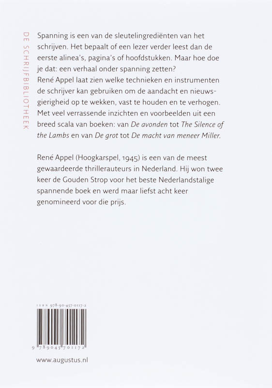 Spanning in verhalen / De schrijfbibliotheek achterkant