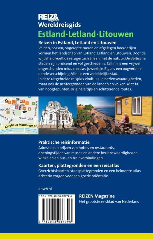 Estland, Letland, Litouwen / ANWB wereldreisgids achterkant