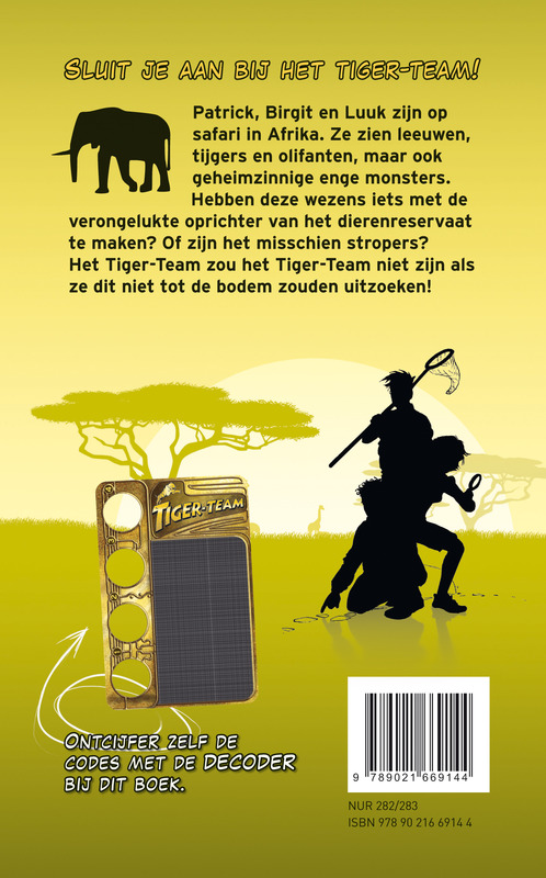 De monster-safari / Tiger-team achterkant