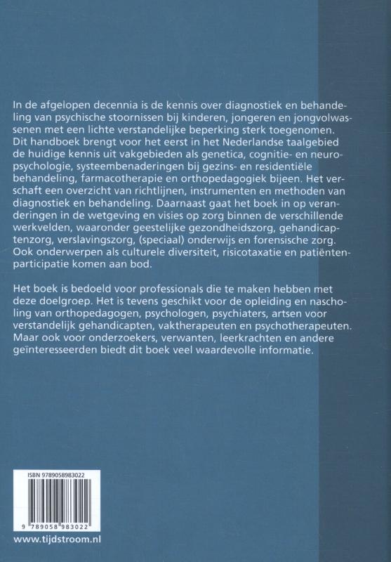 Handboek psychiatrie en lichte verstandelijke beperking achterkant