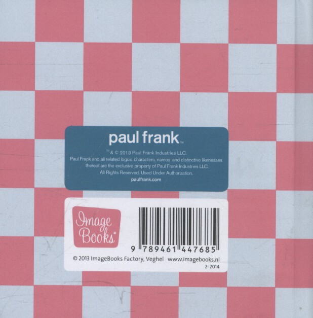 Boekje Paul Frank Dikke knuffel! - Cadeauboek - Teksten - Illustraties - 11 x 11 x 1 cm achterkant