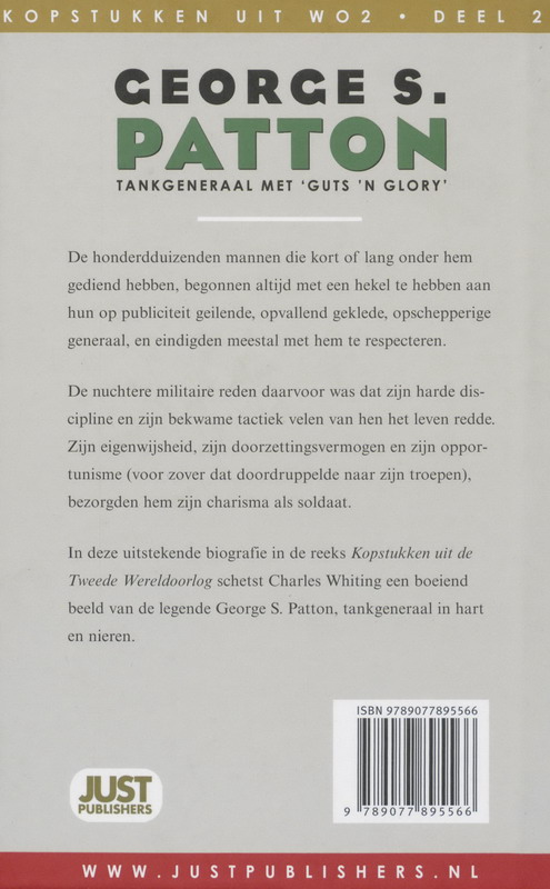 George S. Patton / Kopstukken uit de tweede wereldoorlog / 2 George S. Patton / Kopstukken uit de tweede wereldoorlog / 2 achterkant