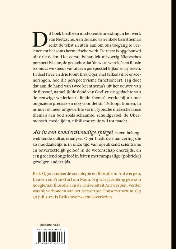 Als in een honderdvoudige spiegel achterkant