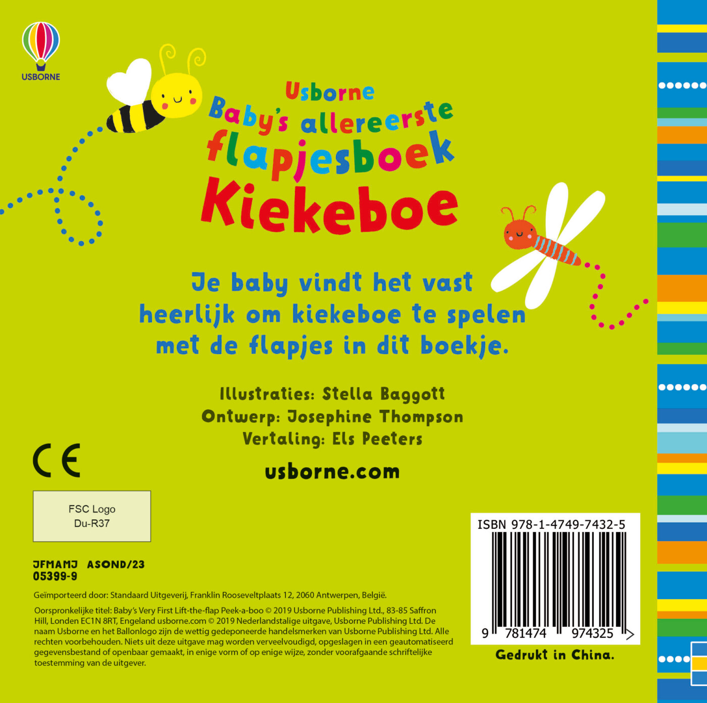 Kiekeboe / Baby's allereerste flapjesboek achterkant