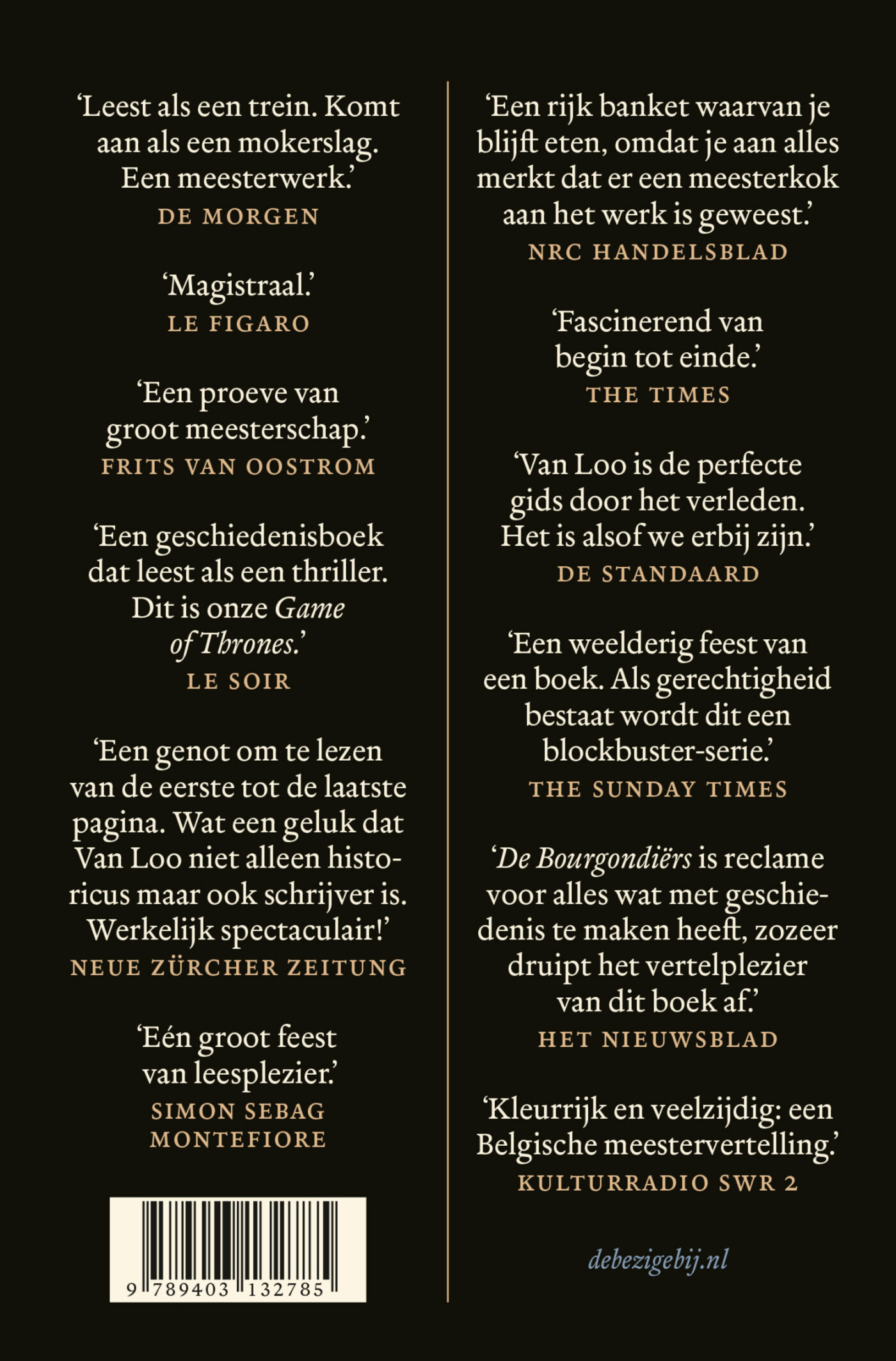 De Bourgondiërs achterkant