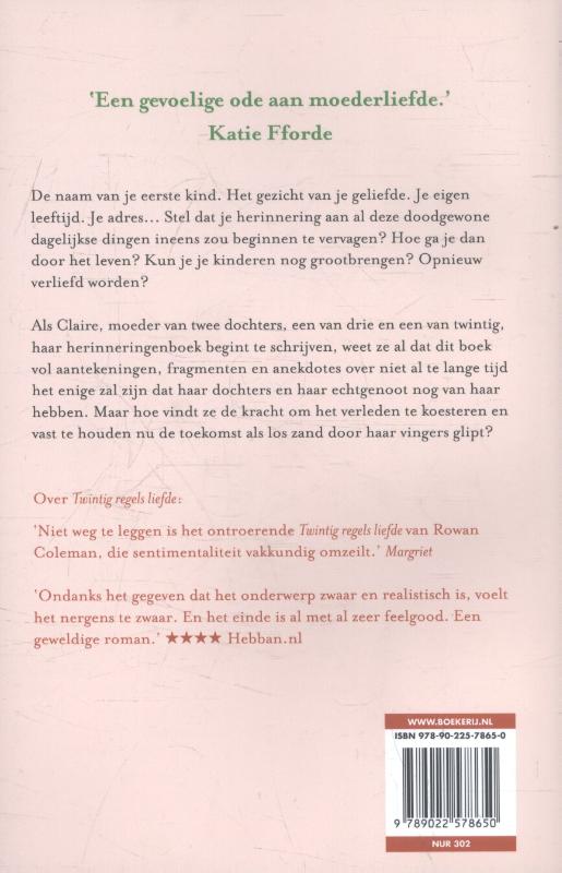 Boek voor mijn dochters achterkant