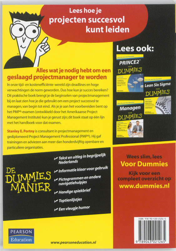 Projectmanagement voor Dummies / Voor Dummies achterkant