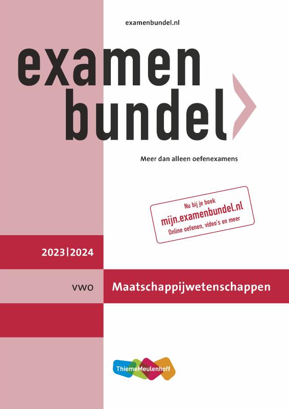 Examenbundel / vwo Maatschappijwetenschappen 2023/2024