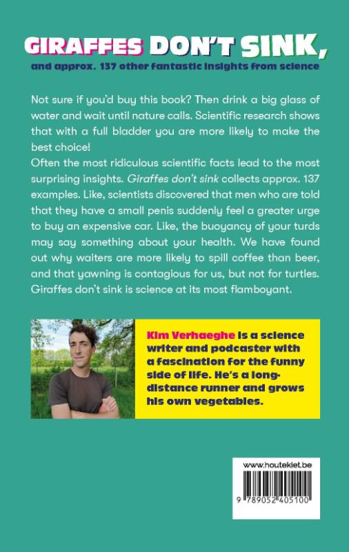 Giraffes don't sink and approx. 137 other fantastic insights from science achterkant