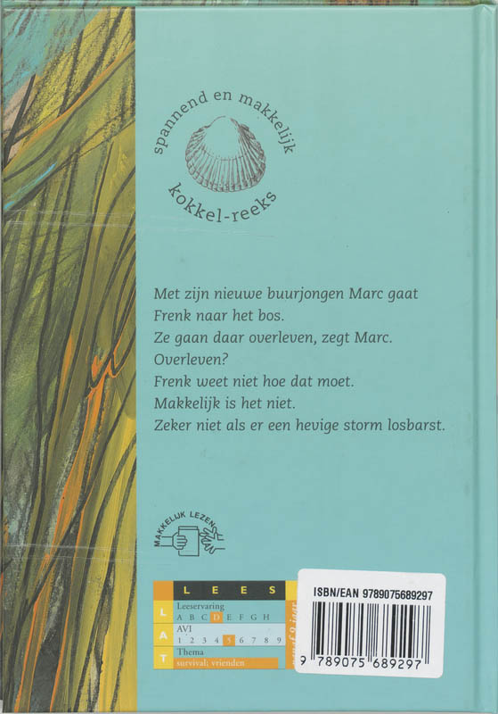 Storm in het bos / Kokkel-reeks / 2 achterkant