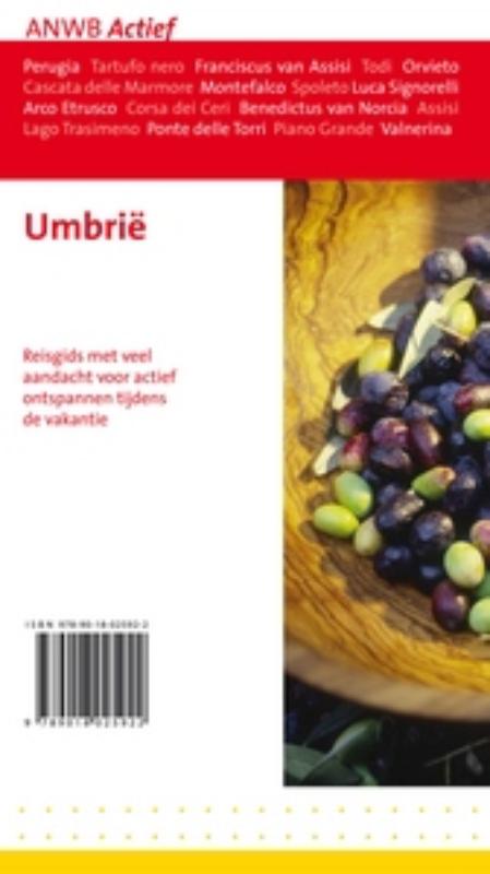 Umbrië / ANWB actief achterkant