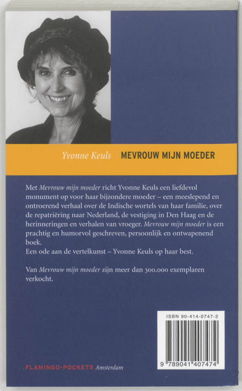 Mevrouw mijn moeder / Flamingo pocket achterkant