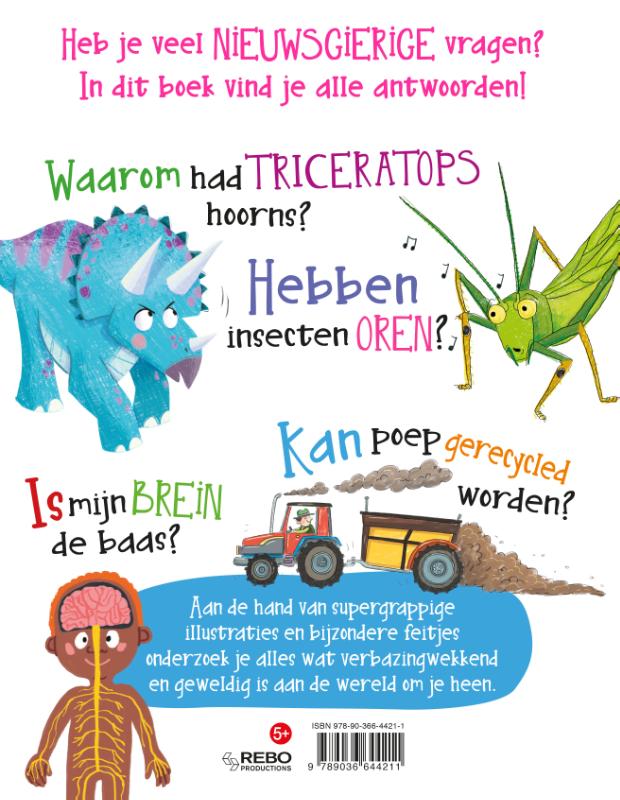 Ongelooflijk nieuwsgierige vragen en antwoorden achterkant