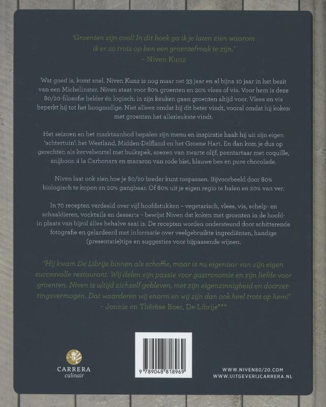 Niven 80/20 / Carrera culinair Niven 80/20 / Carrera culinair achterkant