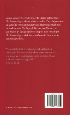 Het limonadegevoel en latere verhalen achterkant