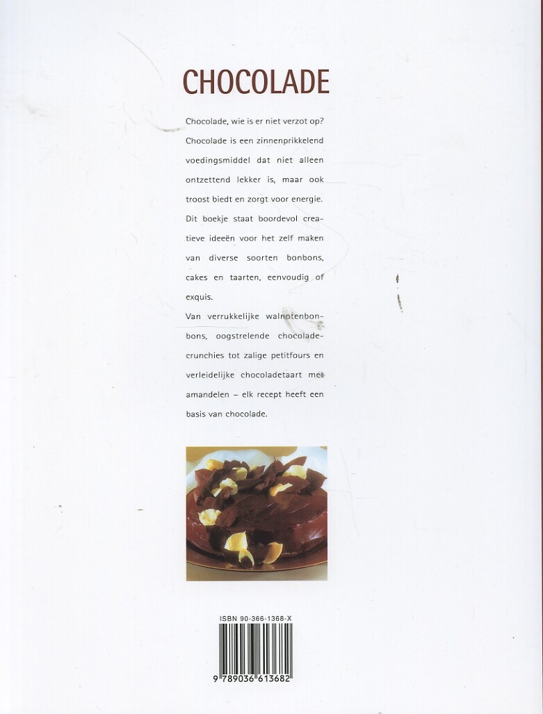 Creatief koken / Chocolade / Rebo culinair achterkant