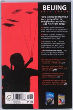 Beijing Cityguide 8E Lonely Planet achterkant