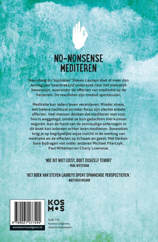 Het no-nonsense meditatieboek achterkant