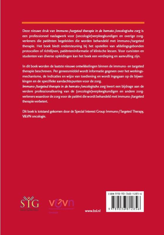 Immuno-targeted therapie in de hemato-/oncologische zorg Immuno-targeted therapie in de hemato-/oncologische zorg achterkant