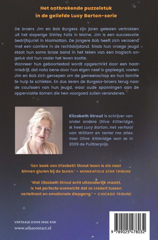 De Burgess-broers / Lucy Barton / 6 achterkant