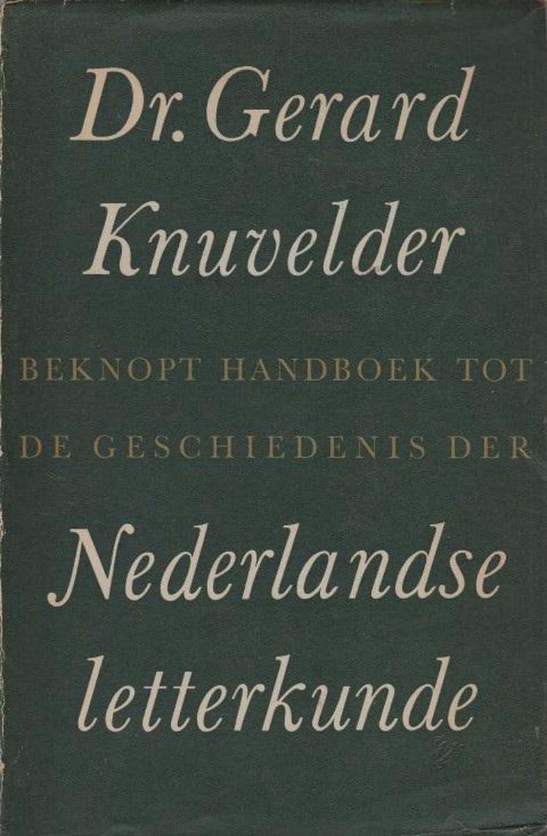 boekenbalie_9789020849639_cover Beknopt handboek tot de geschiedenis der Nederlandse letterkunde