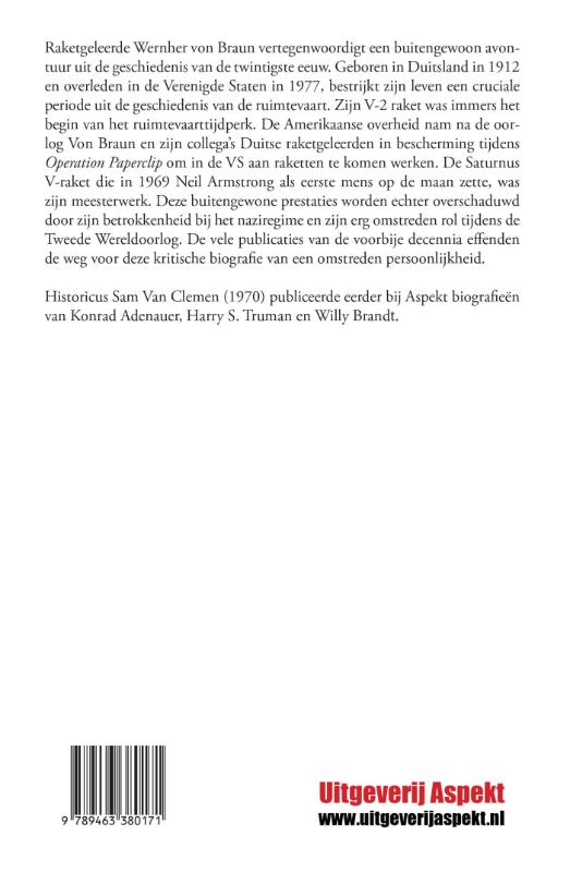 Wernher von Braun achterkant