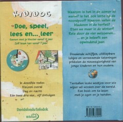 Seizoen in, seizoen uit / Kididoc achterkant