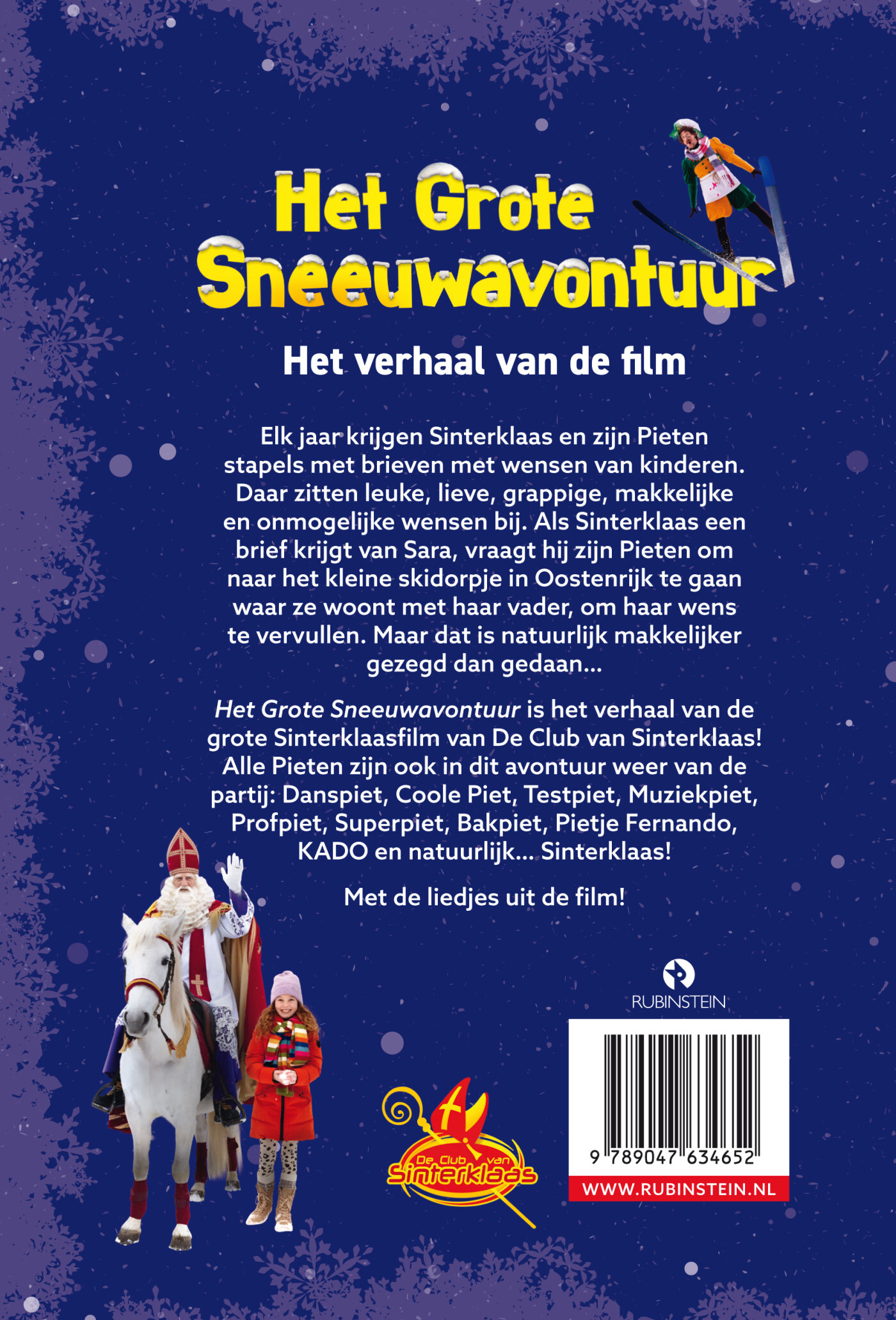 Het grote Sneeuwavontuur / De Club van Sinterklaas achterkant