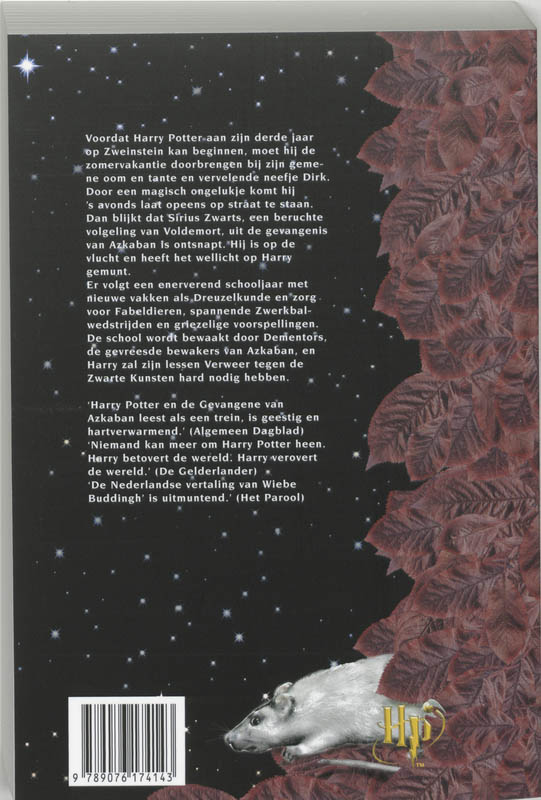 Harry Potter en de gevangene van Azkaban / Harry Potter / 3 Harry Potter en de gevangene van Azkaban / Harry Potter / 3 achterkant